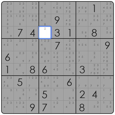 cross hatching in sudoku
